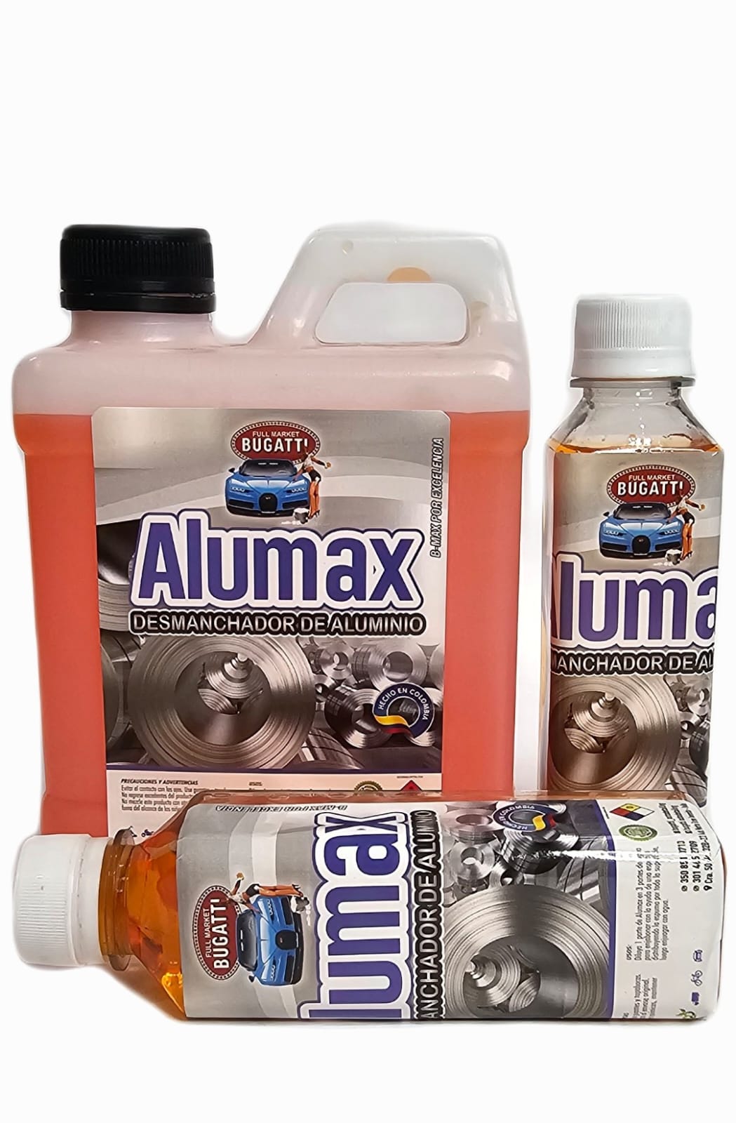 DESCONTAMINADOR  Y DESMANCHADOR DE ALUMINIO LIQUIDO ALUMAX LITRO