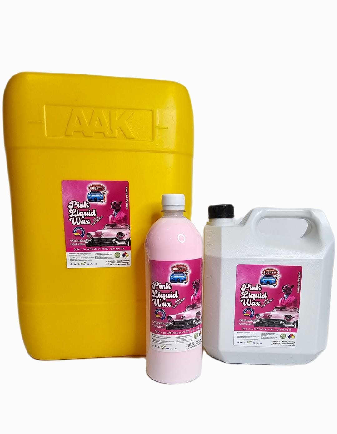 PINK LIQUID WAX CON CARNAUBA PIMPINA 19 LTRS