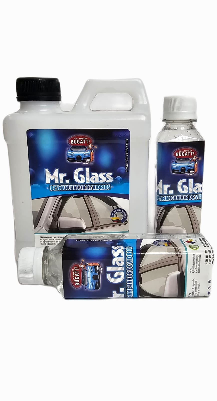 DESCONTAMINADOR DE GOTA SECA EN VIDRIOS, MR GLASS 200ML
