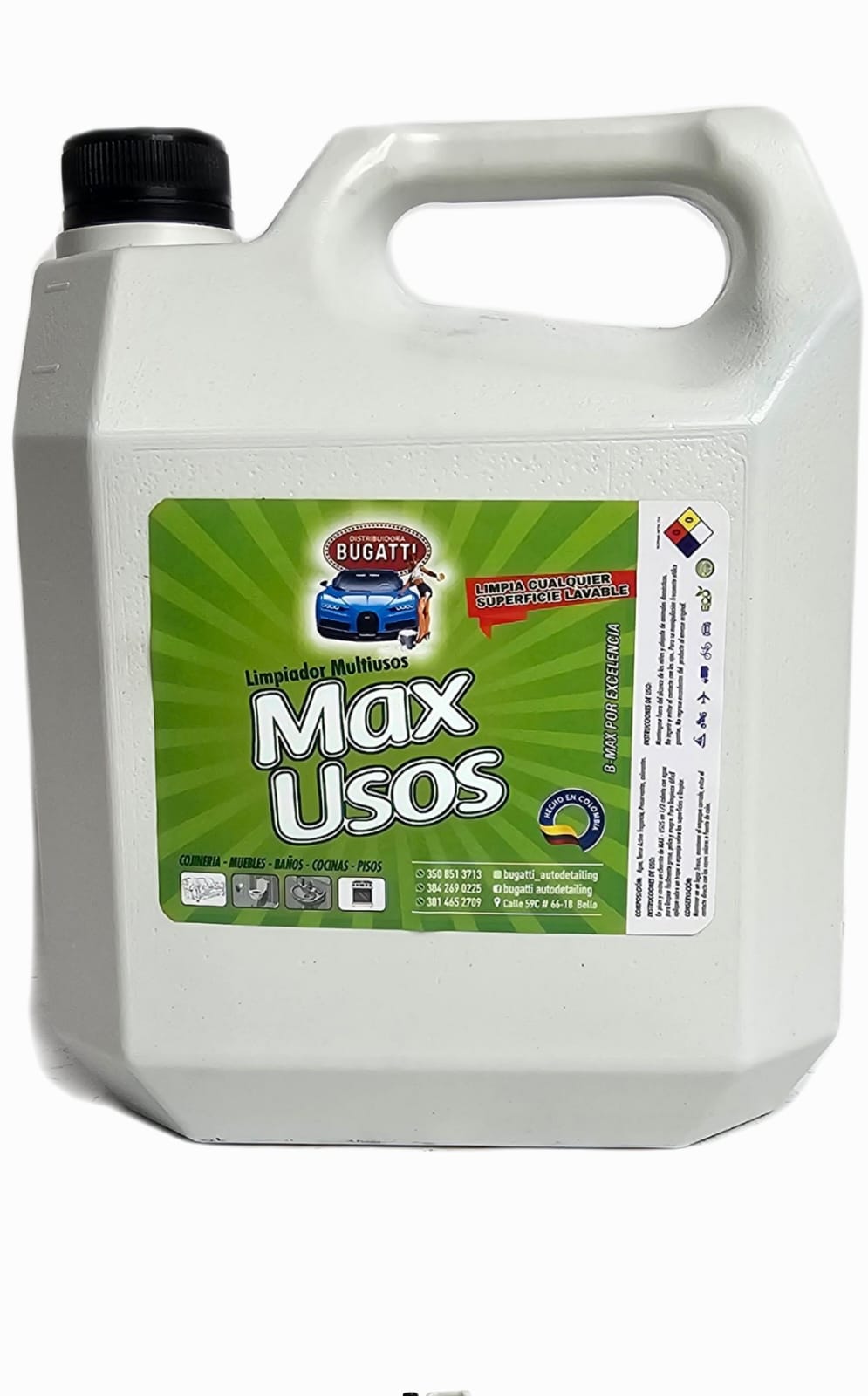 LAVADO EN SECO DE COJINERIA MAX USOS GALON 3.8LTS