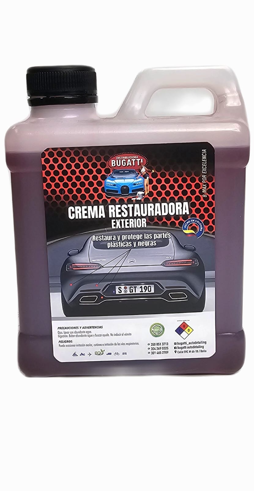 RESTAURADOR DE PARTES NEGRAS EXTERIOR LITRO