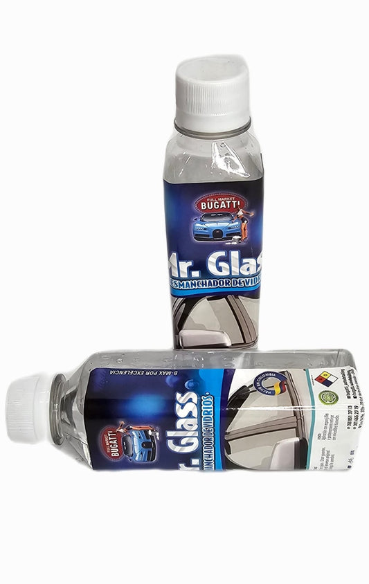 DESCONTAMINADOR DE GOTA SECA EN VIDRIOS, MR GLASS 200ML